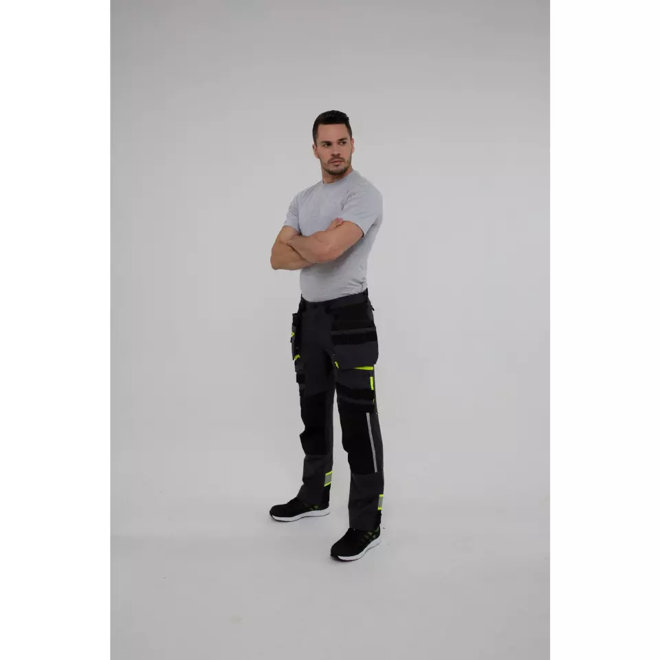 Portwest DX440BKR, DX4 Detachable Holster Pocket Trousers, Black, image 4, gallery thumbnail