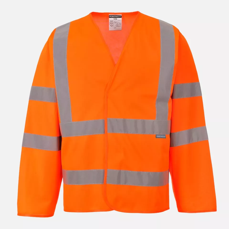 Portwest C473ORR, Hi-Vis Band and Brace Jacket L/S, Orange, image 1, gallery thumbnail