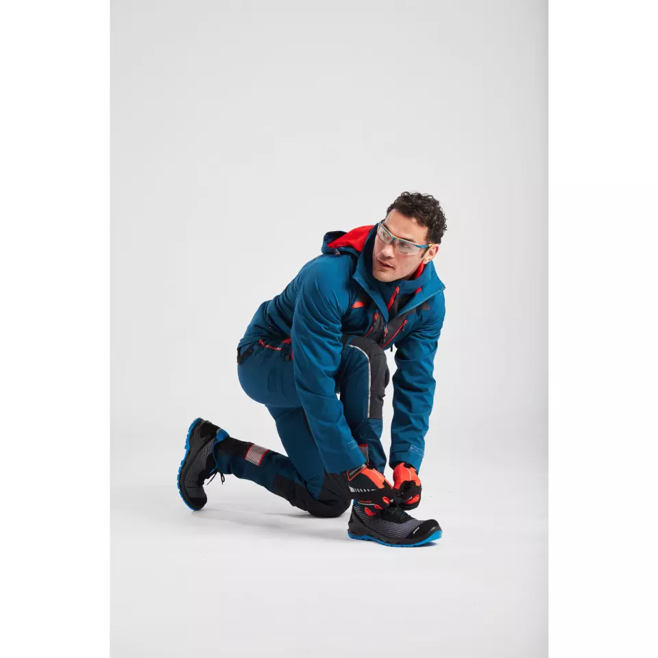 Portwest DX463MBR, DX4 Rain Jacket, Metro Blue, image 8, gallery thumbnail