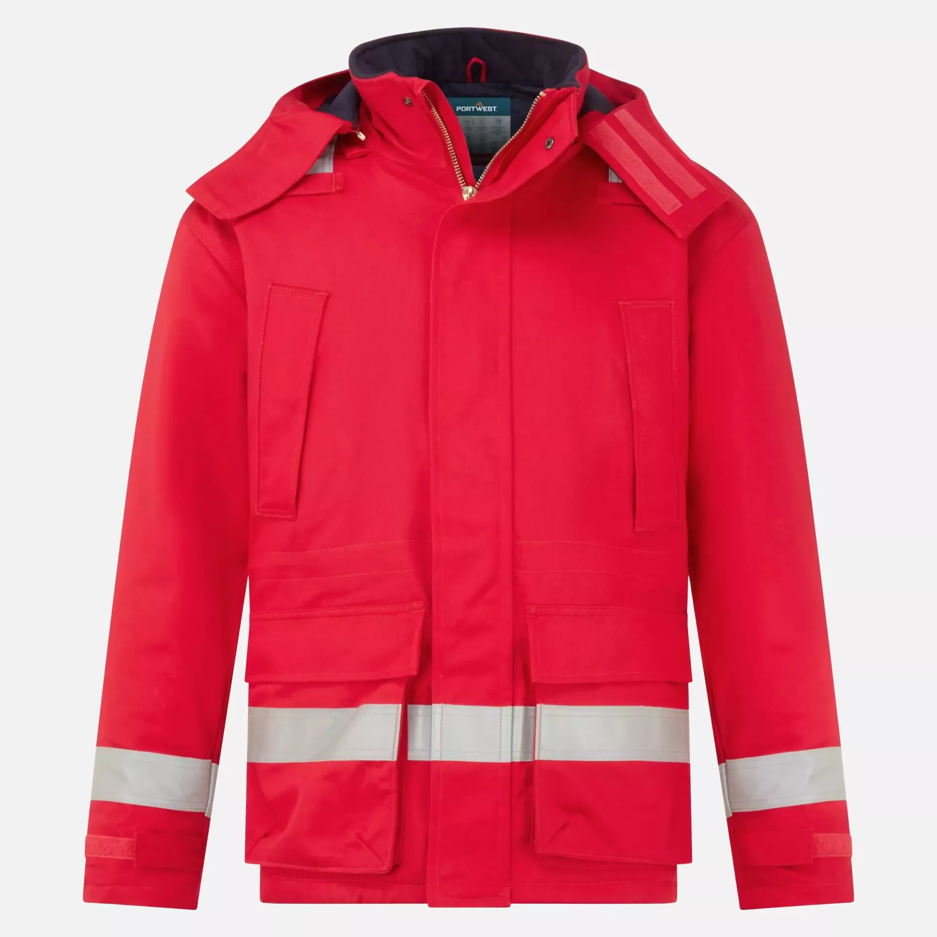 Portwest FR59RER, Bizflame Work Anti-Static FR Winter Jacket, Red, image 1