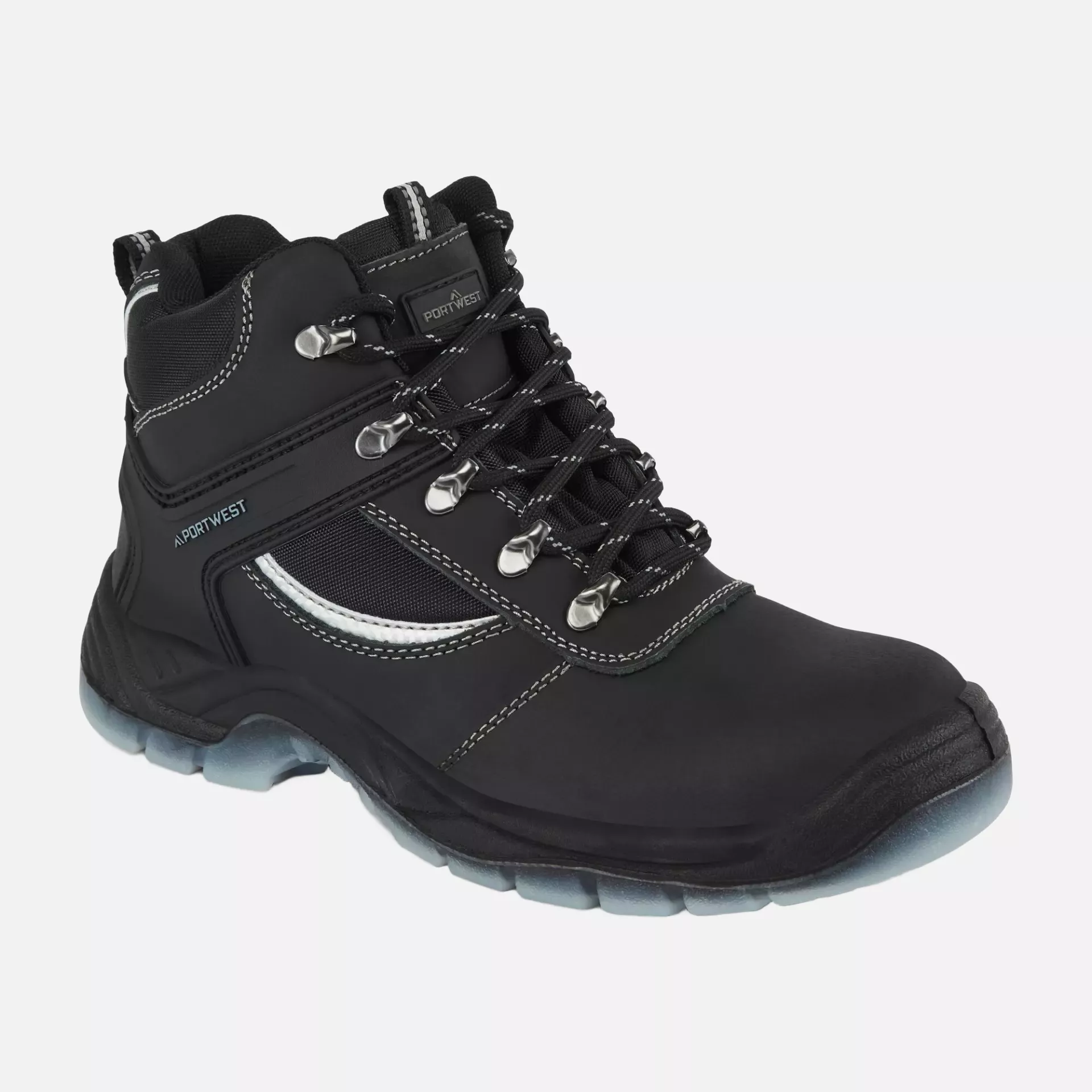 Portwest FW69BKR, Steel Leather Hiker Boot S3 SRC, Black, image 3