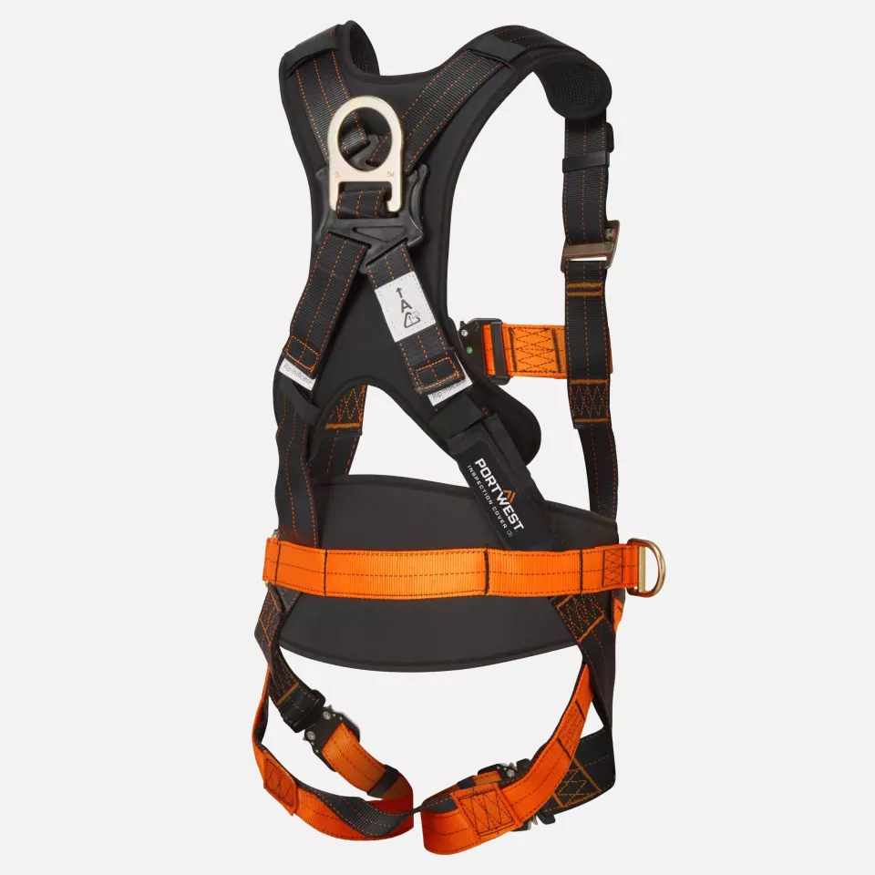 Portwest FP73K1R, Ultra 3 Point Harness, Black/Orange, image 2, gallery thumbnail