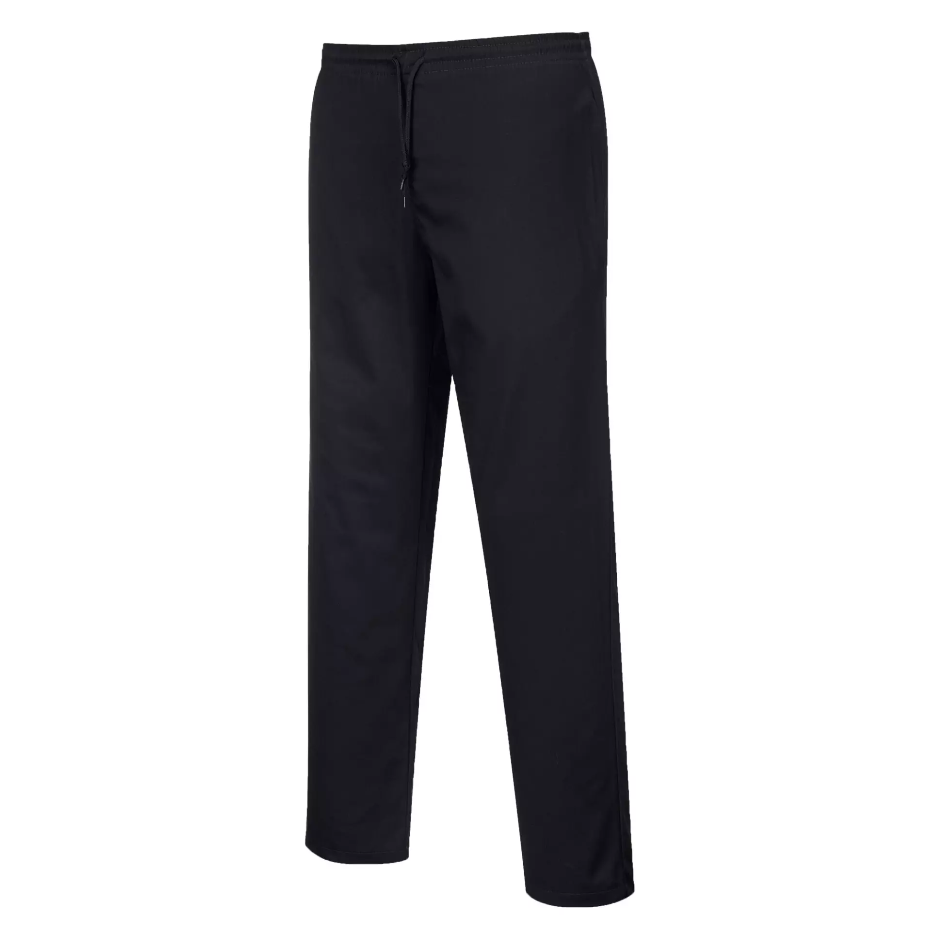 Portwest C070BKT, Chef's Drawstring Trousers, Black Tall, image 1