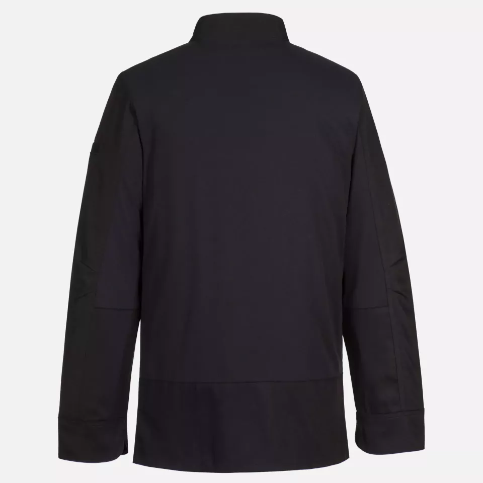 Portwest C835BKR, Chef's Mesh Air Pro Surrey Jacket L/S, Black, image 2, gallery thumbnail