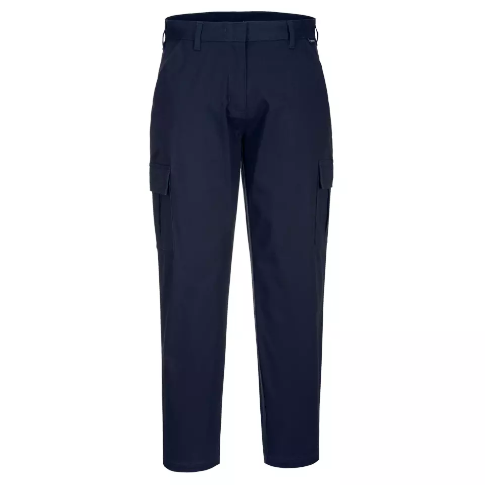 Portwest S233DNR, WX2 Eco Women's Stretch Cargo Trousers, Dark Navy, image 1, gallery thumbnail