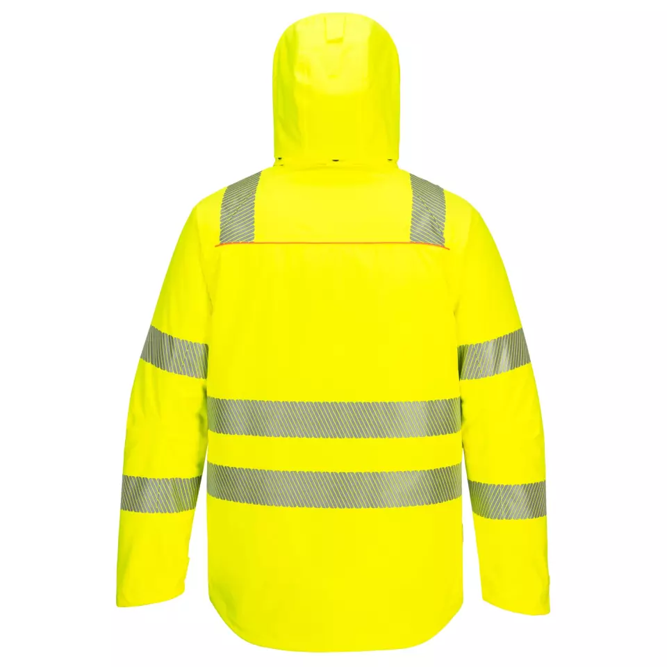 Portwest DX461YBR, DX4 Hi-Vis Winterjacke, Gelb/Schwarz, image 5, gallery thumbnail
