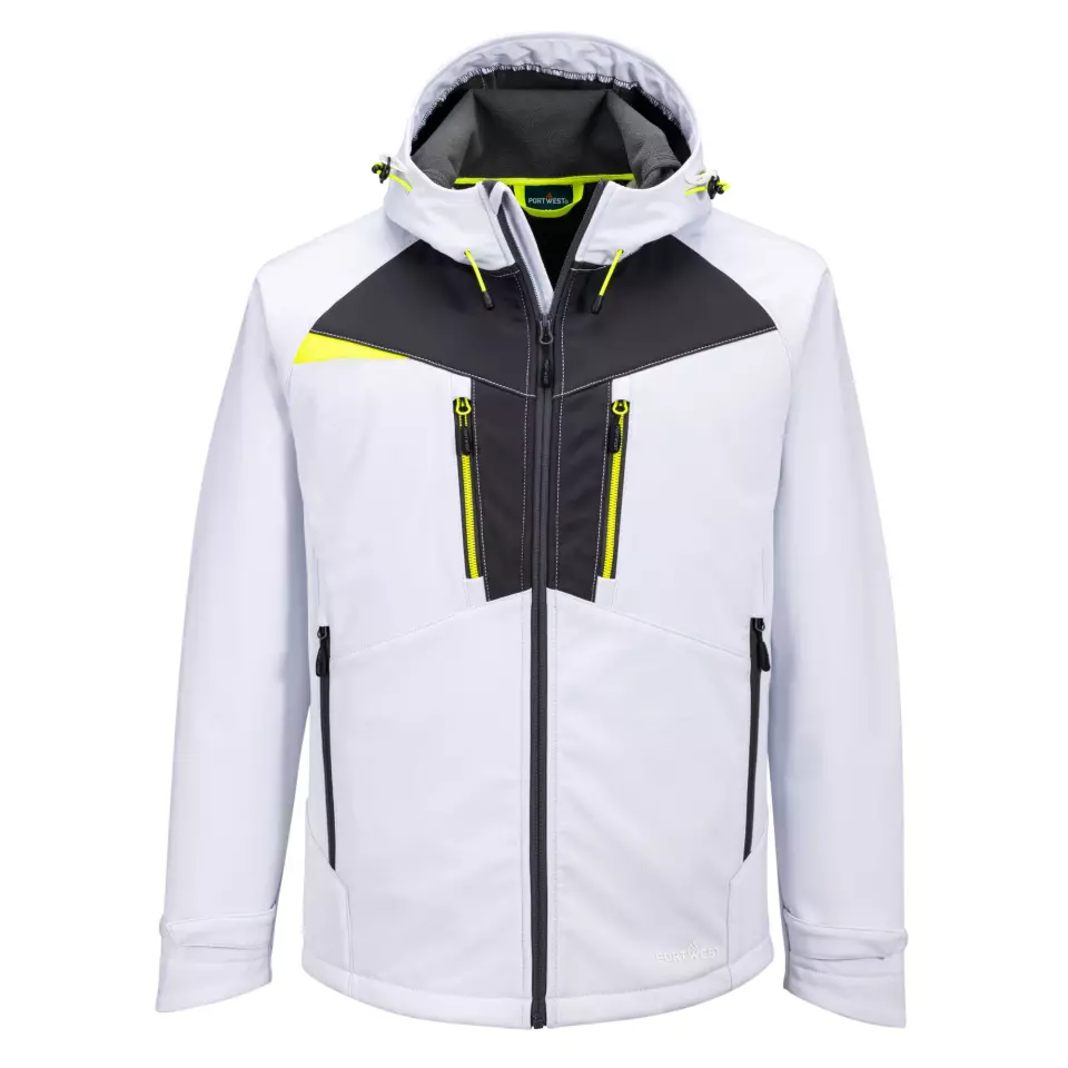 Portwest DX474WHR, DX4 Hooded Softshell (3L), White
