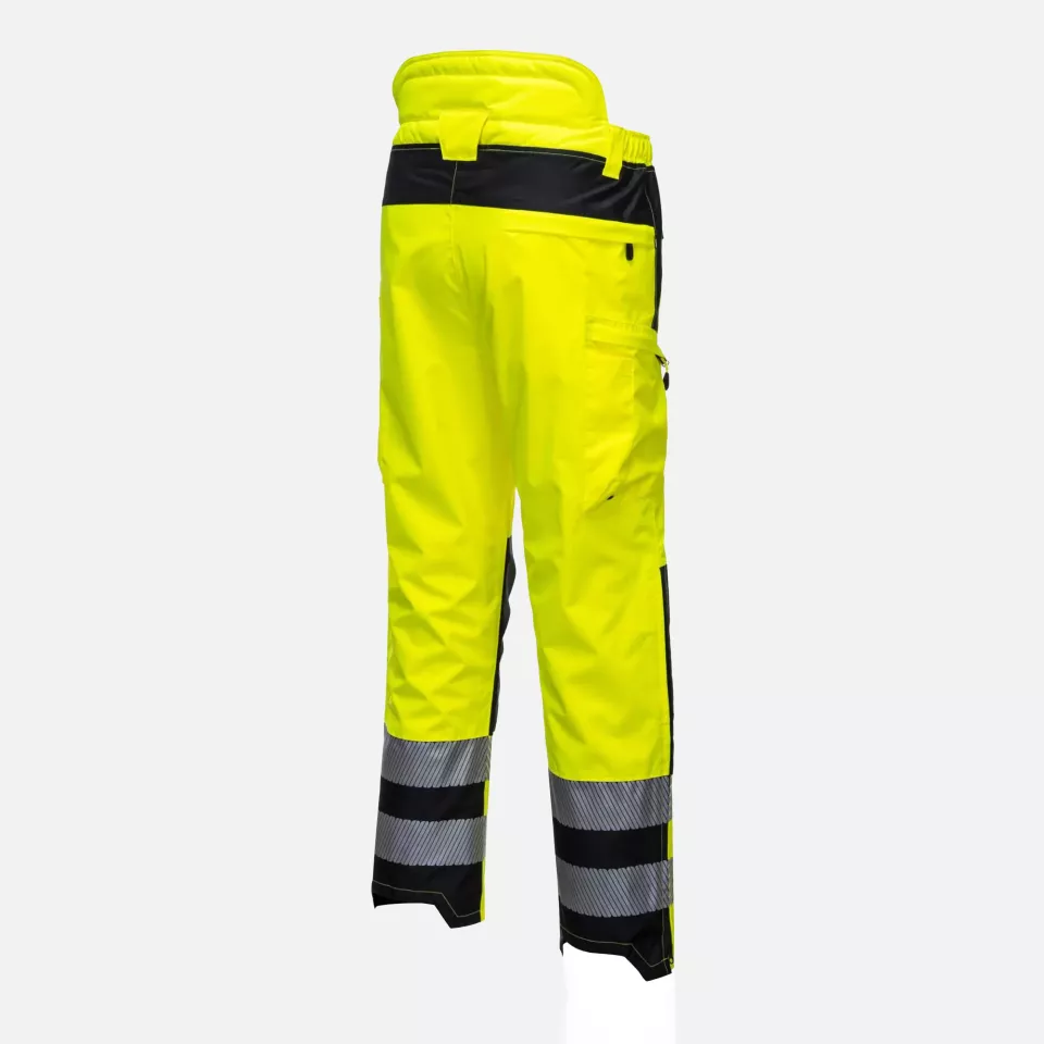 Portwest PW342YBR, PW3 Hi-Vis Extreme Rain Trousers, Yellow/Black, image 4, gallery thumbnail