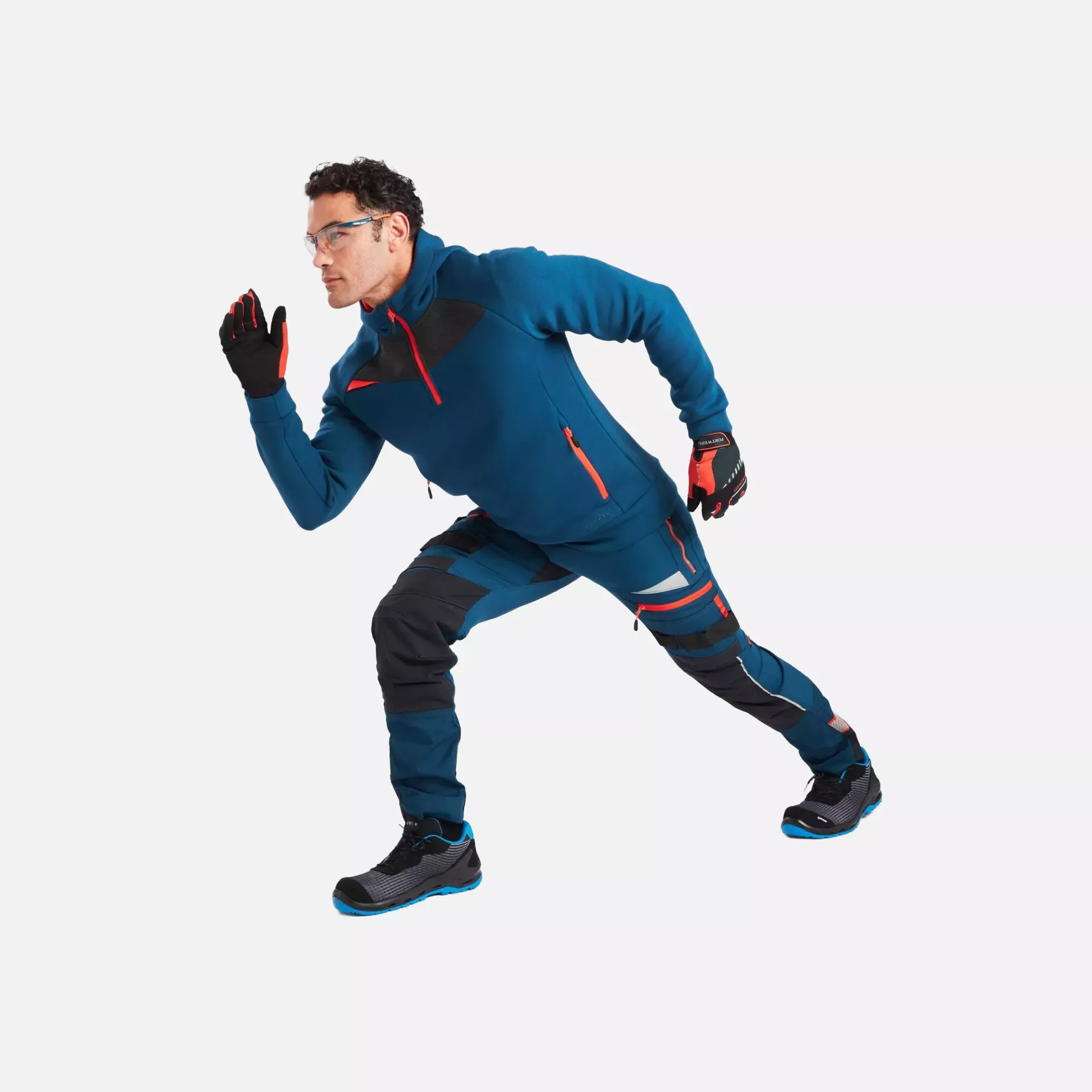 Portwest DX467MBR, DX4 Hoodie mit kurzem Reißverschluss, Metro Blau, image 7