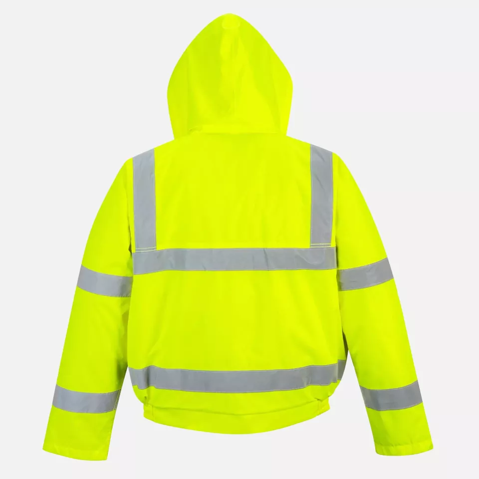 Portwest S463YER, Hi-Vis Winter Bomber Jacket, Yellow, image 4, gallery thumbnail