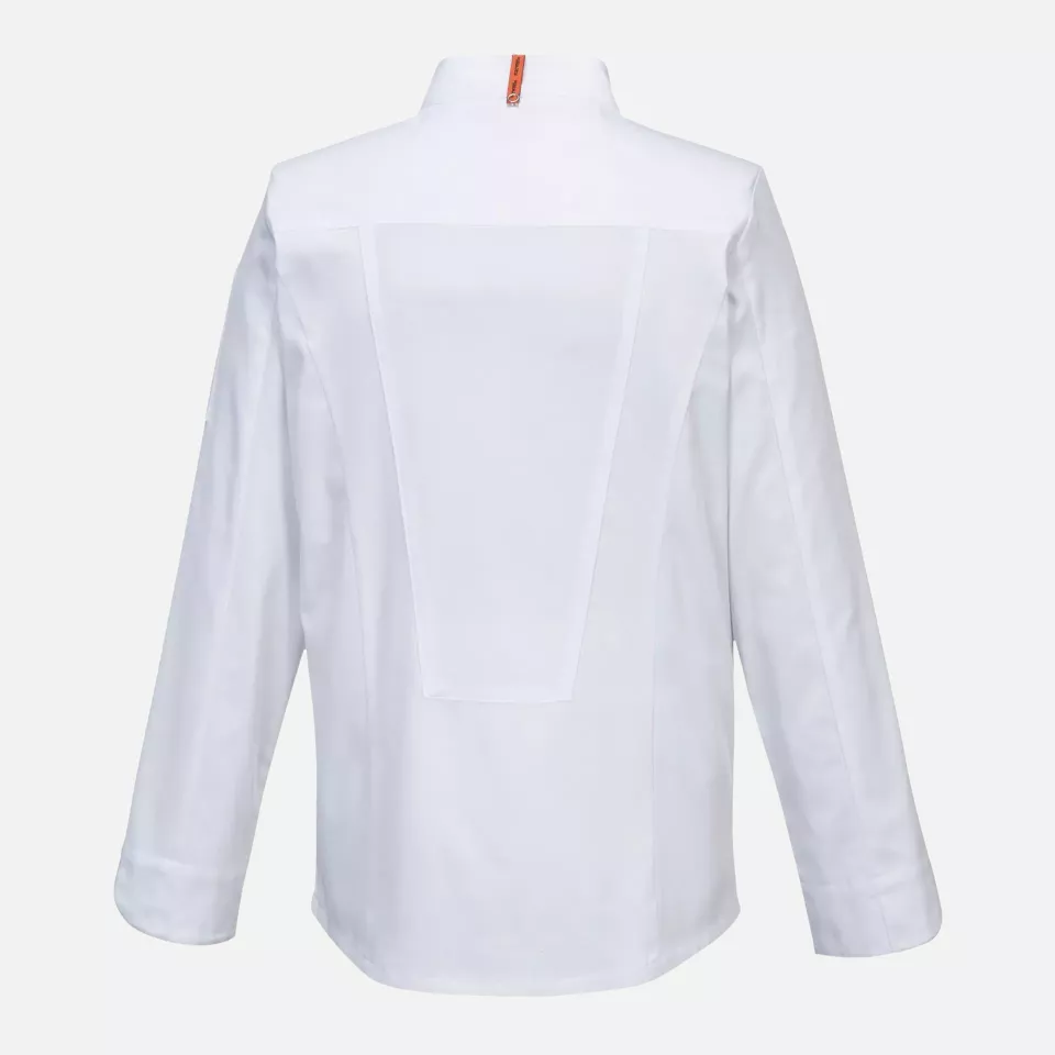 Portwest C846WHR, MeshAir Pro Stretch Kochjacke Langarm, Weiß, image 2, gallery thumbnail