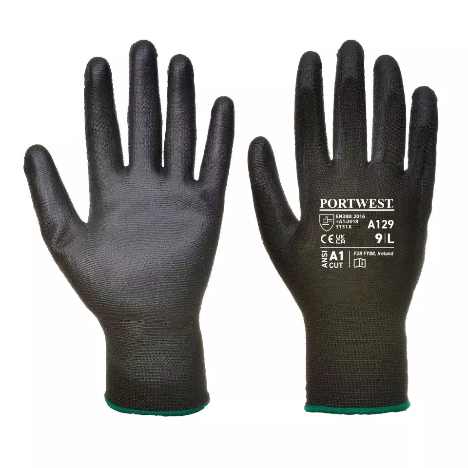 Coating Material · Polyurethane (PU), Nitrile, Vinyl / Polyvinylchloride PVC, Latex feature highlight