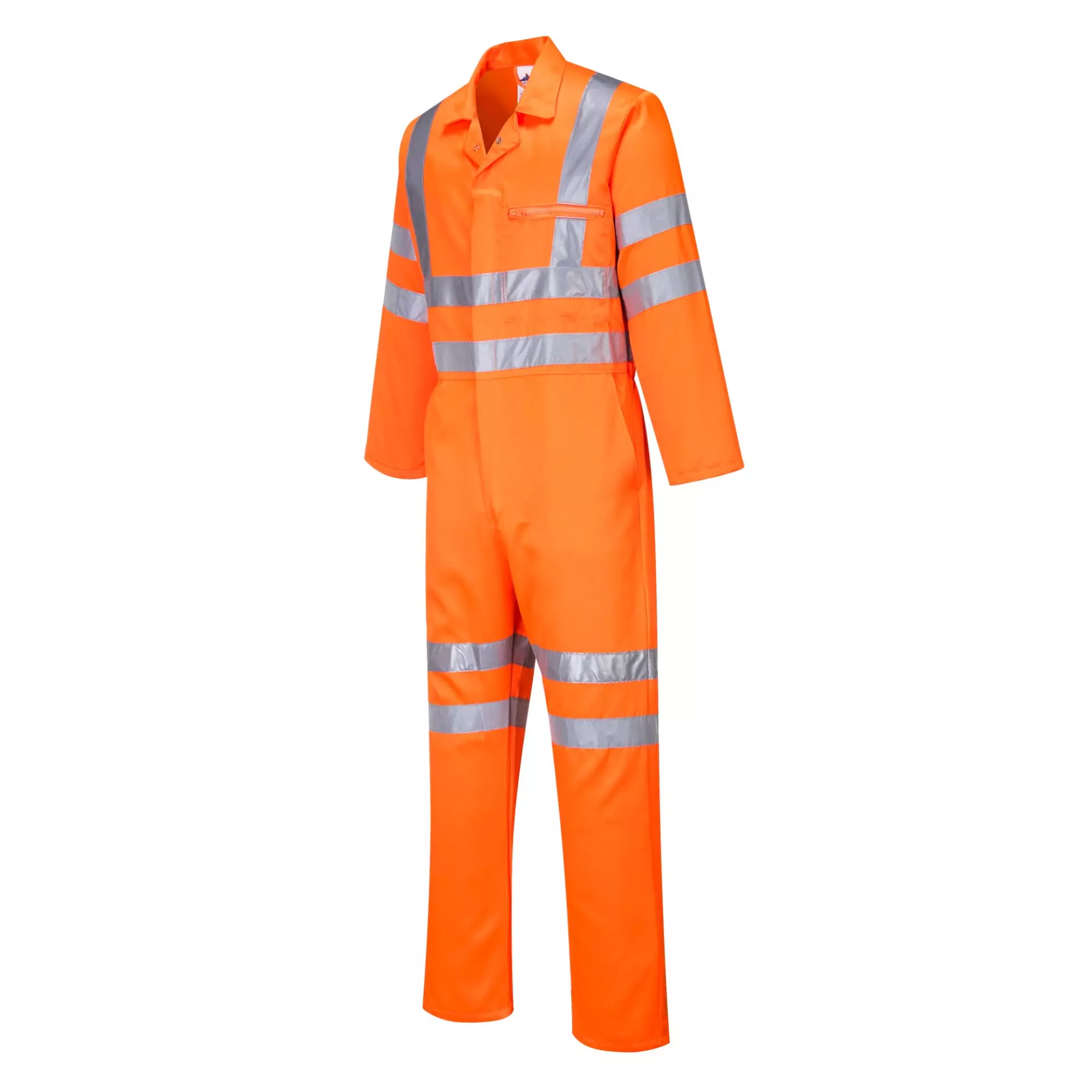 Portwest RT42ORR, Hi-Vis Polycotton Service Coverall, Orange, image 1