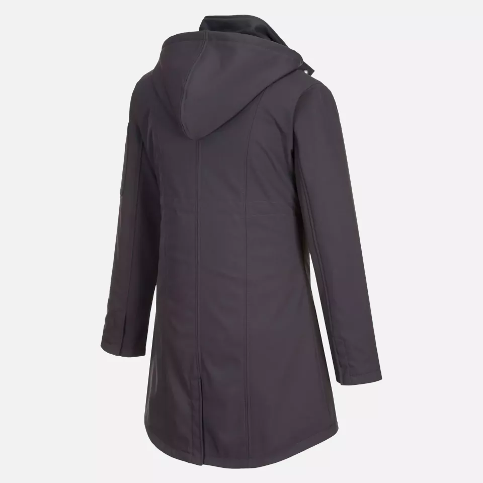 Portwest TK42CGR, Carla Women's Hooded Softshell Jacket (3L), Charcoal Grey, image 3, gallery thumbnail