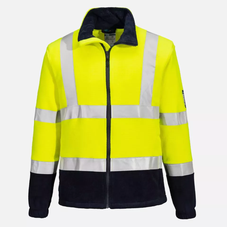 Portwest FR31YER, Modaflame Hi-Vis Anti-Static FR Fleece, Yellow, image 1, gallery thumbnail