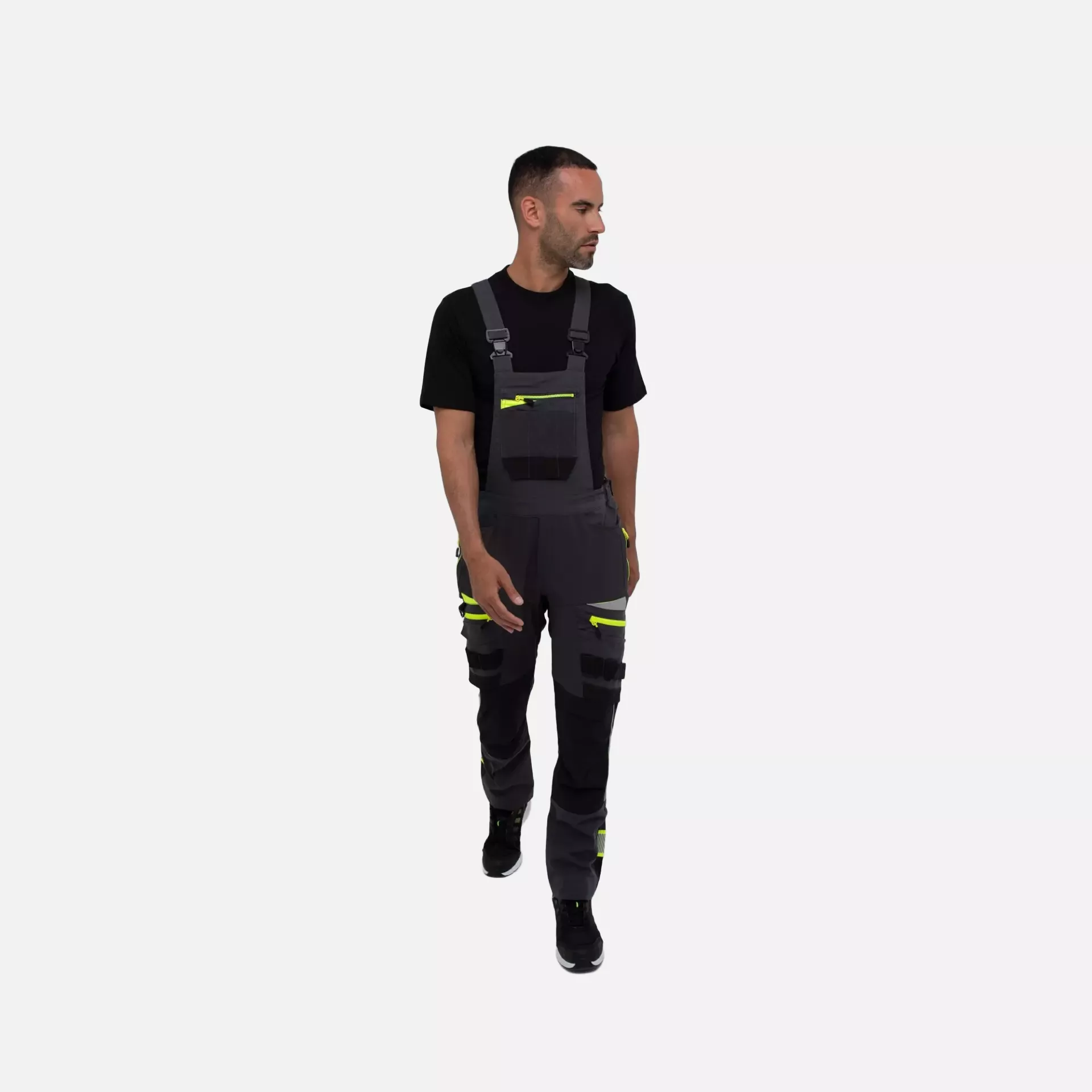 Portwest DX441MGR, DX4 Work Bib and Brace, Metal Grey, image 4