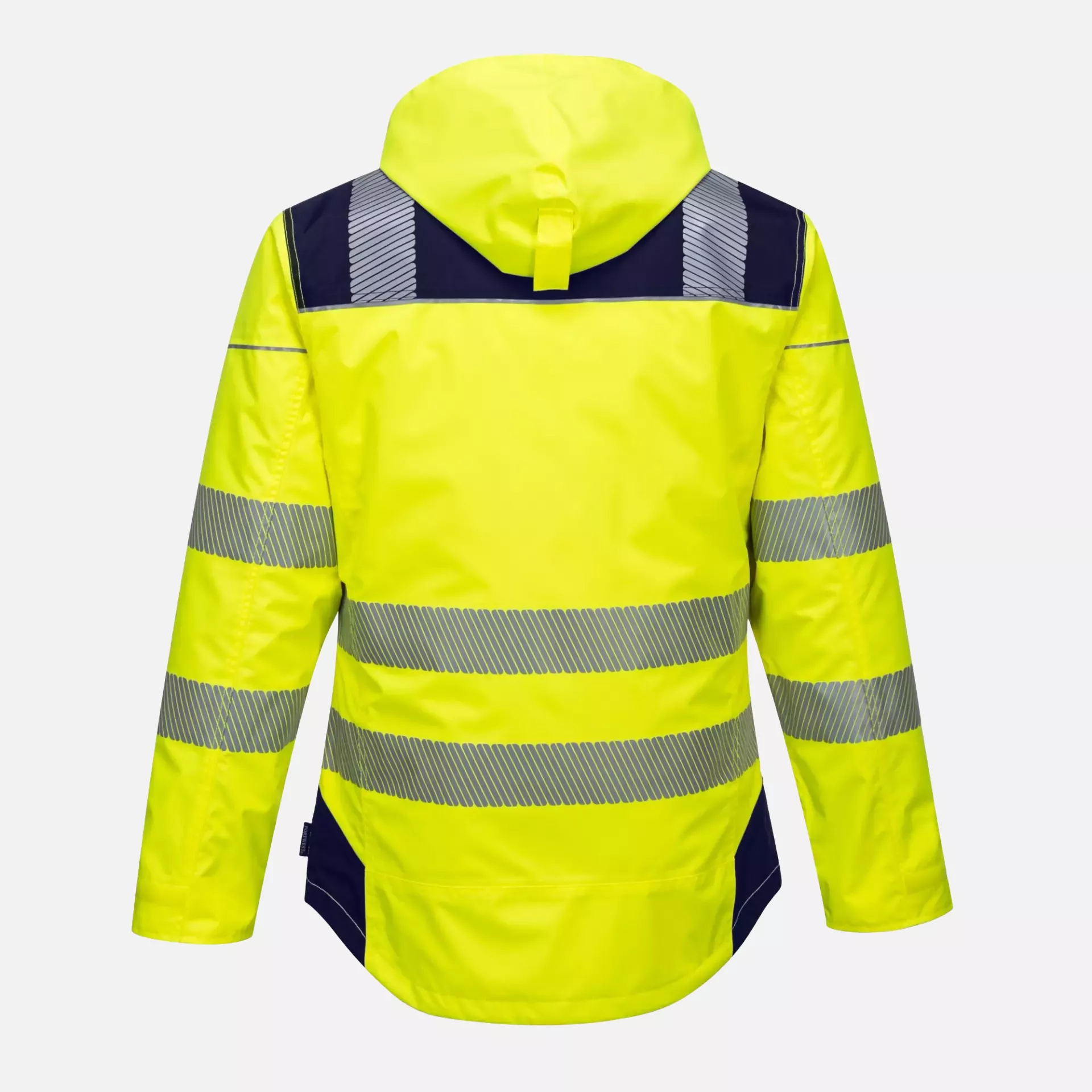 Portwest T400YNR, PW3 Hi-Vis Winter Jacket, Yellow/Navy, image 2