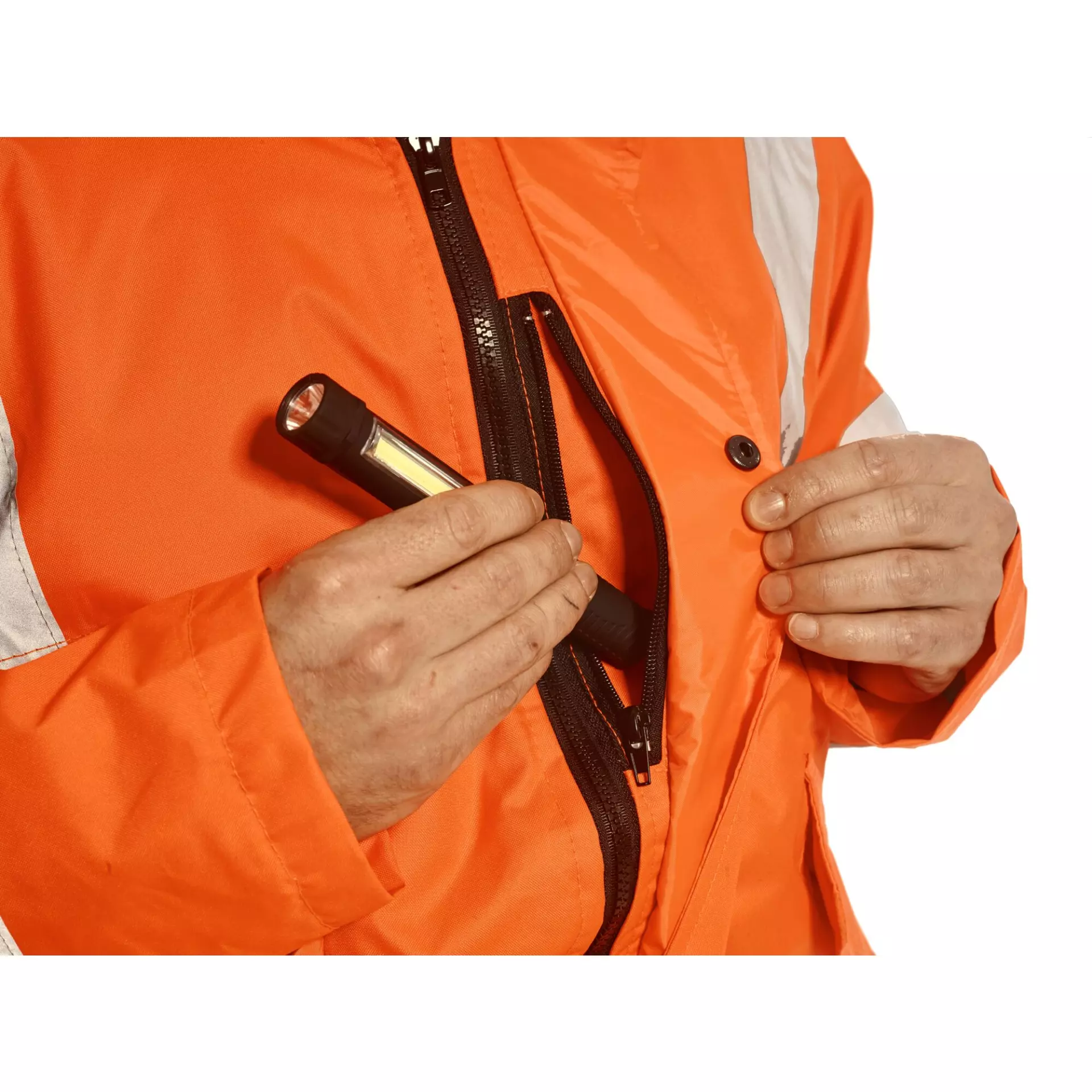 Portwest RT32ORR, Hi-Vis Winter Bomber Jacket, Orange, image 4