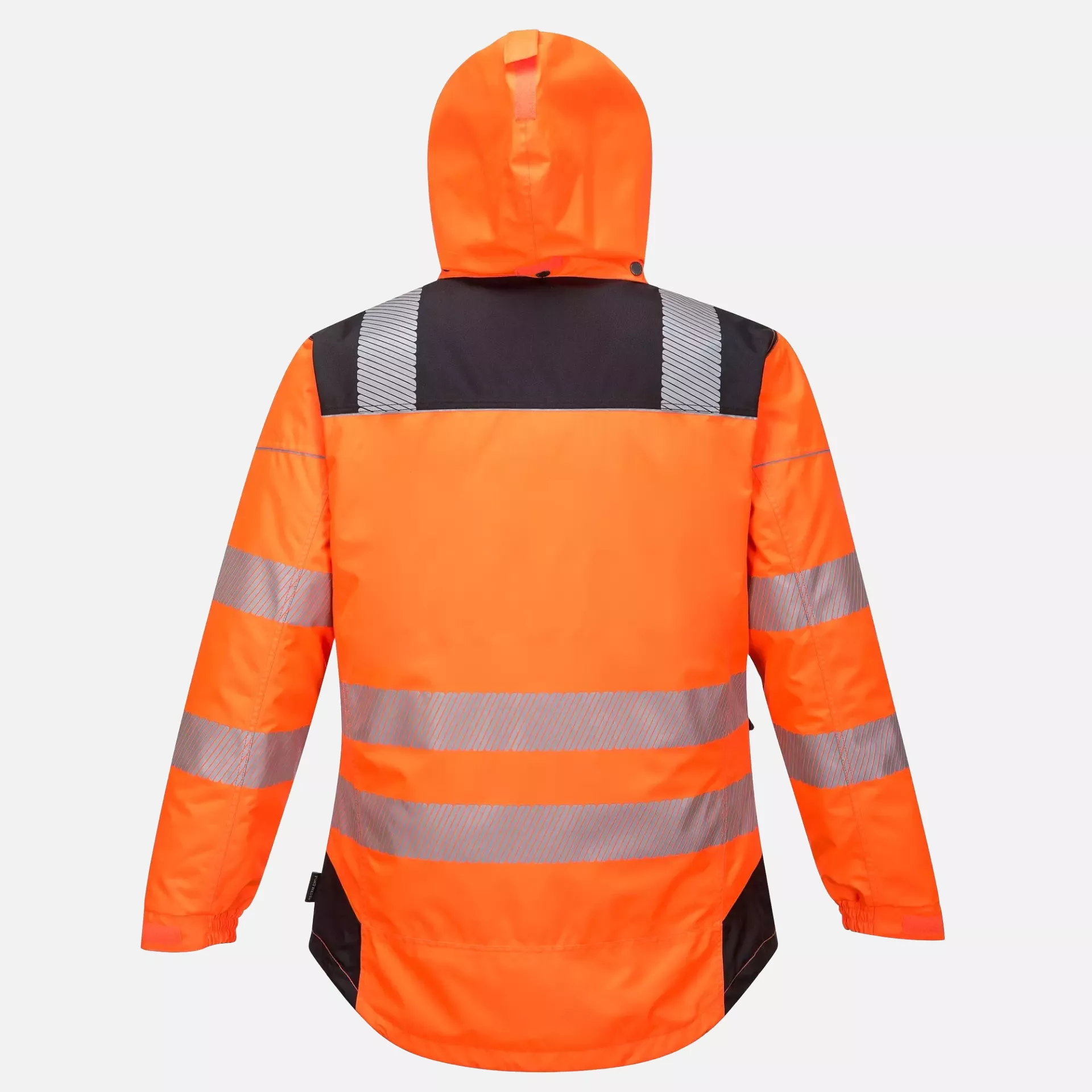 Portwest T400OBR, PW3 Hi-Vis Winter Jacket, Orange/Black, image 2