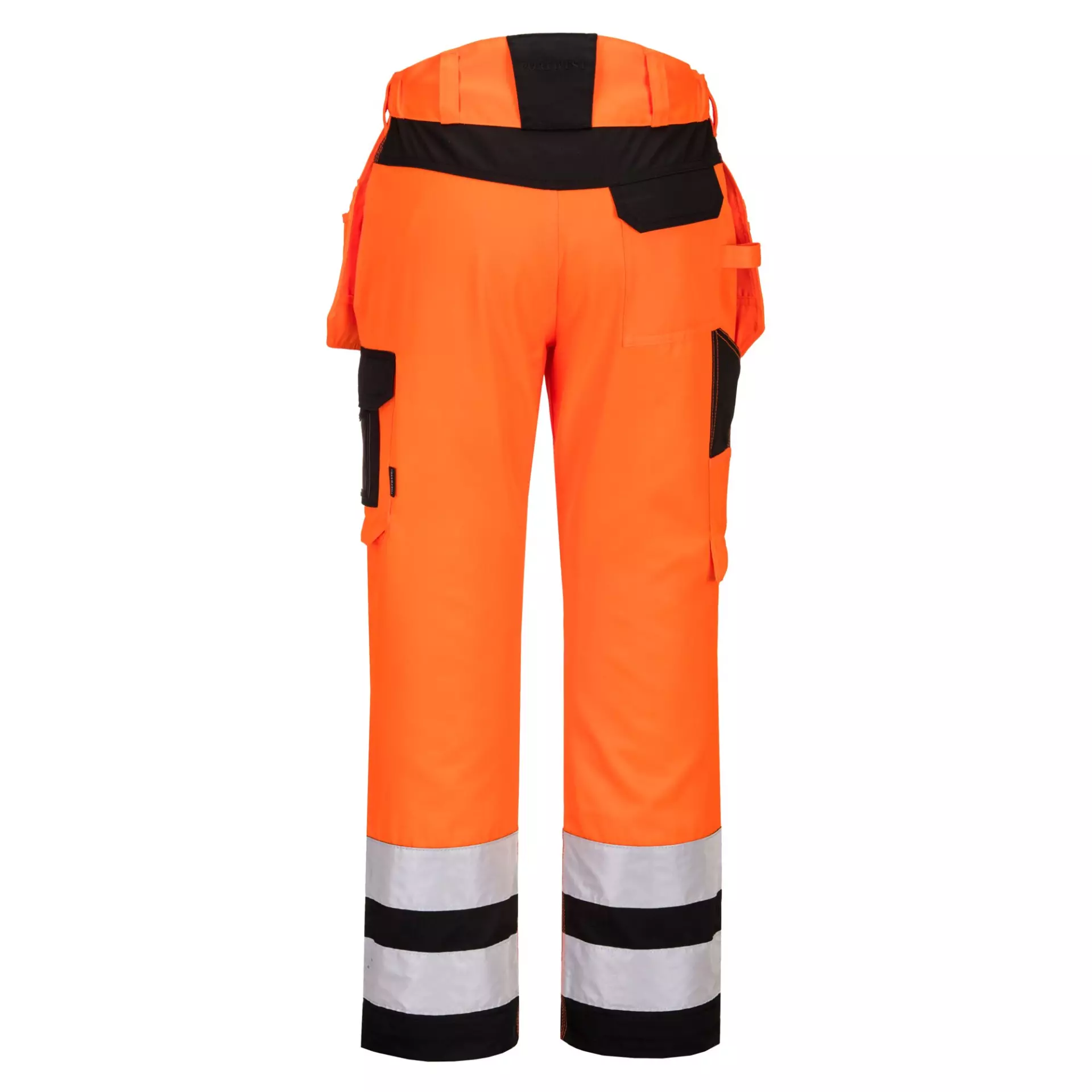 Portwest PW242OBR, PW2 Hi-Vis Holster Pocket Trousers, Orange/Black, image 7
