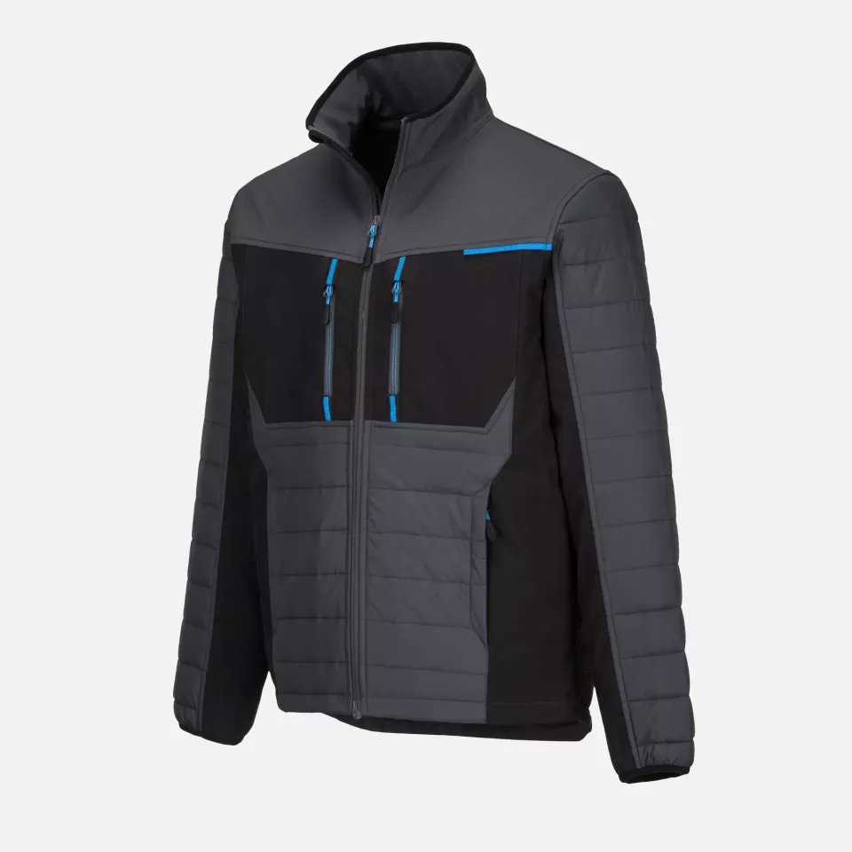 Portwest T752MGR, WX3 Hybrid Baffle Jacket, Metal Grey, image 4, gallery thumbnail