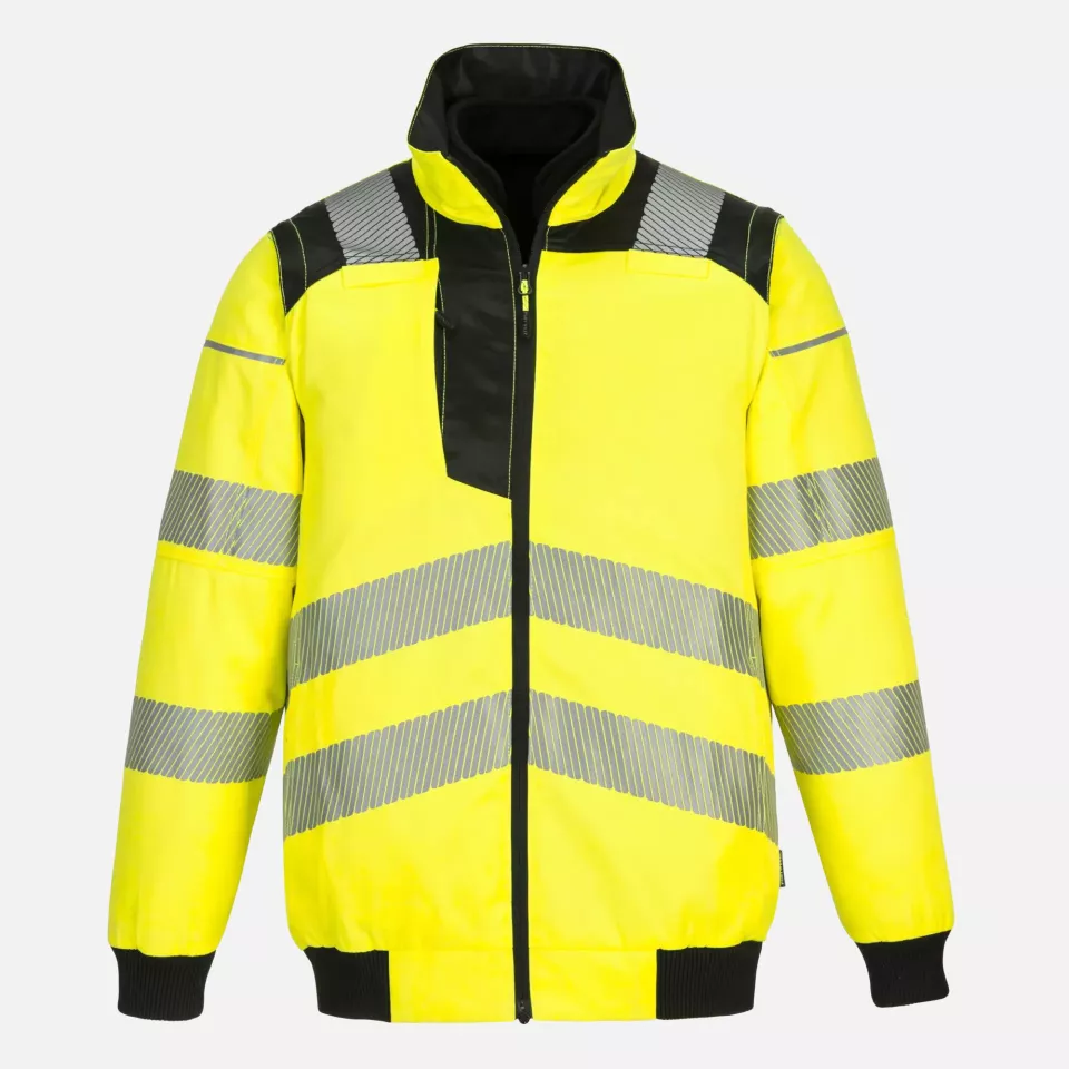 Portwest PW302YBR, PW3 Hi-Vis 3-in-1 Pilot Jacket, Yellow/Black, image 1, gallery thumbnail