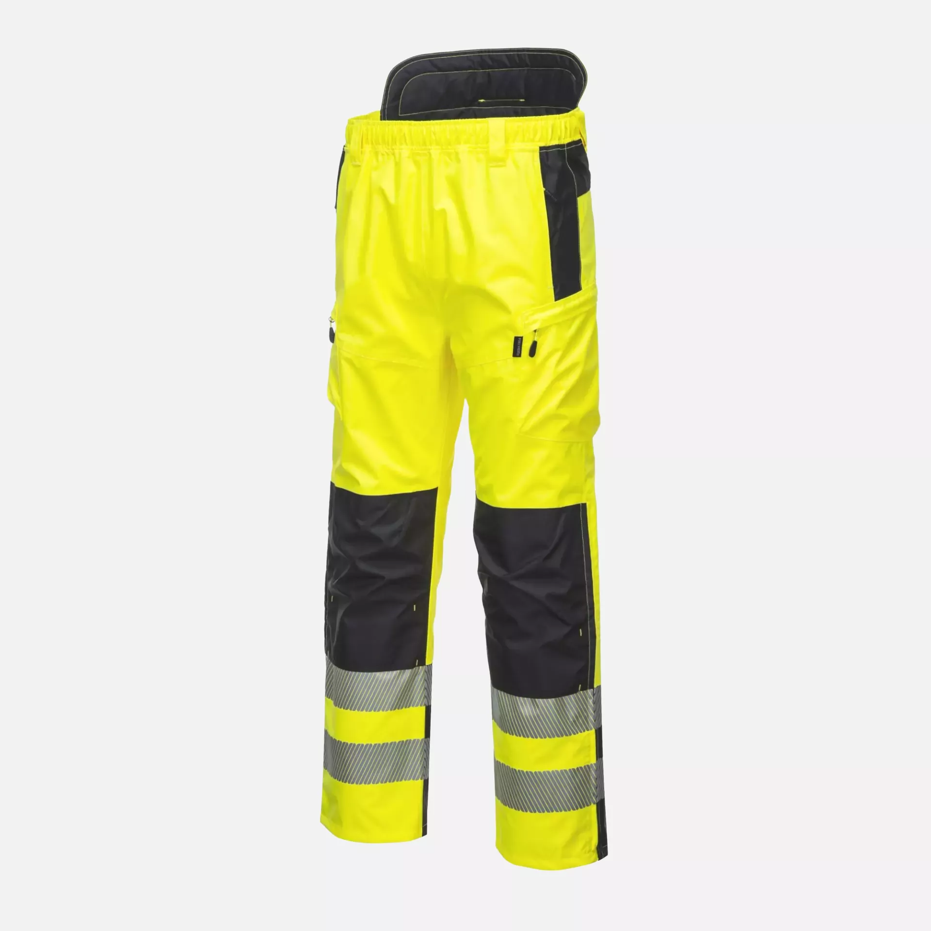Portwest PW342YBR, PW3 Hi-Vis Extreme Rain Trousers, Yellow/Black, image 3