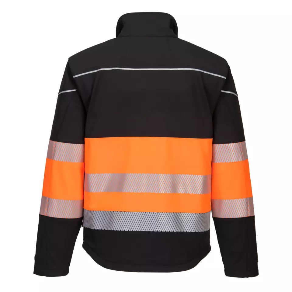 Portwest PW375BKO, PW3 Hi-Vis Softshelljacke Klasse 1 (3L), Schwarz/Orange, image 2, gallery thumbnail