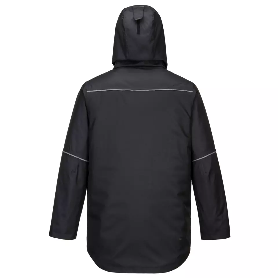 Portwest KX360BKR, KX3 Winter Parka Jacket, Black, image 5, gallery thumbnail