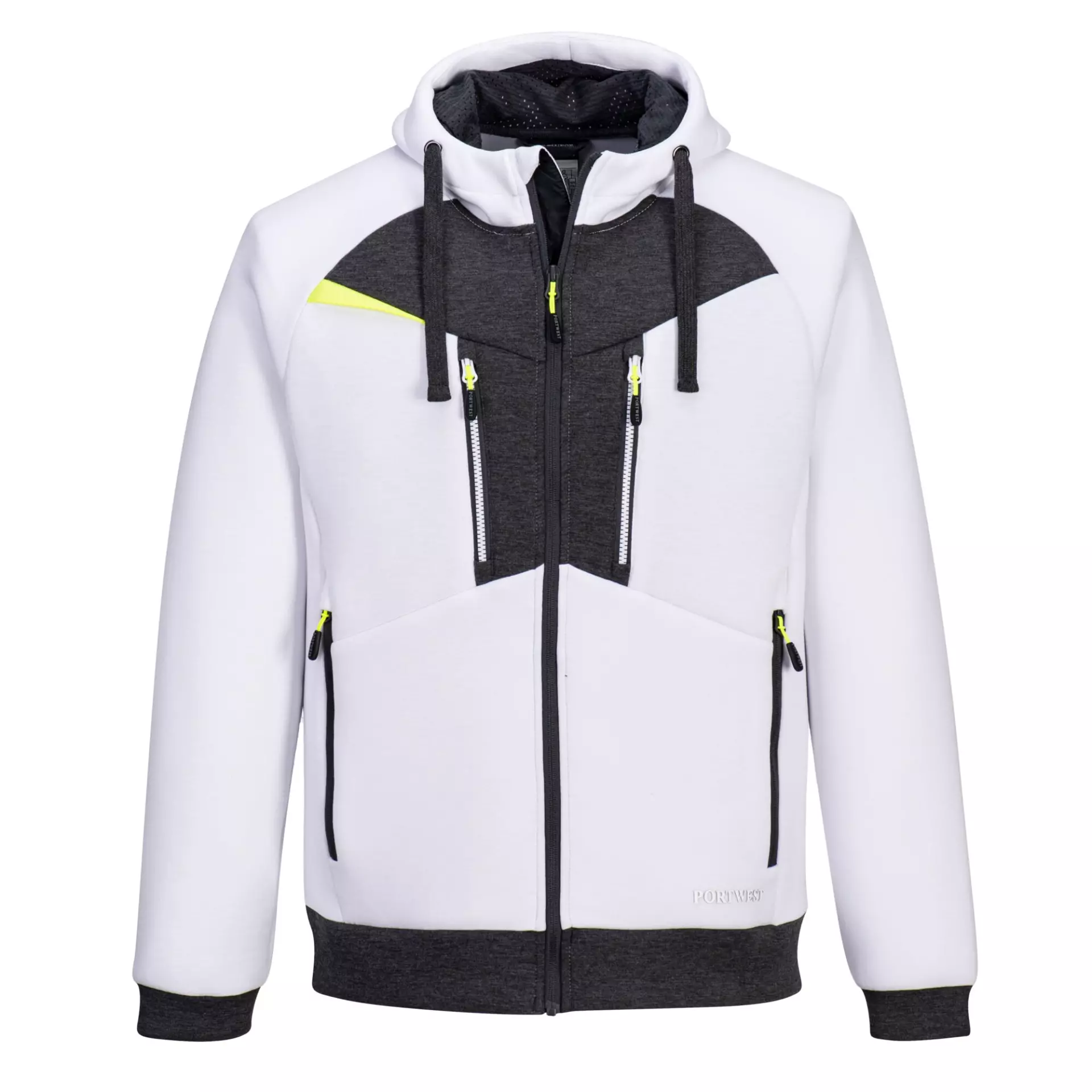 Portwest DX472WHR, DX4 Zipped Hoodie, White, image 1