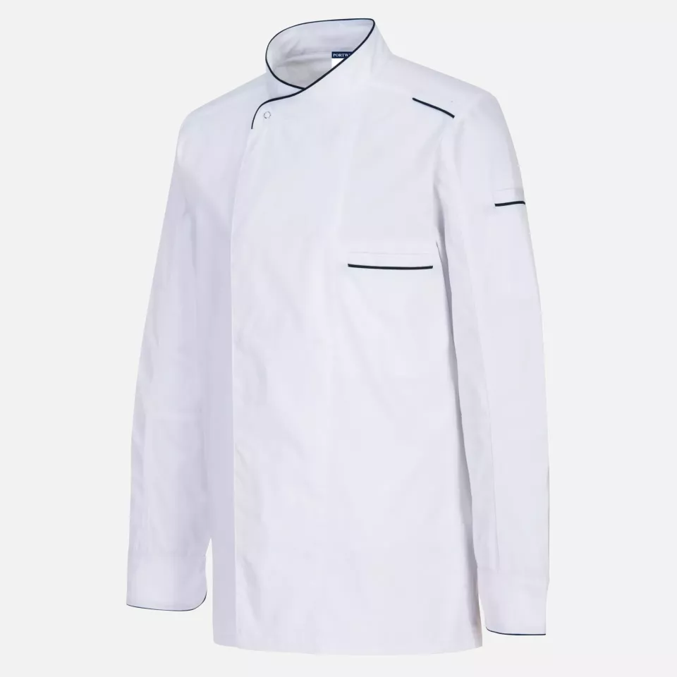 Portwest C835WHR, Chef's Mesh Air Pro Surrey Jacket L/S, White, image 4, gallery thumbnail