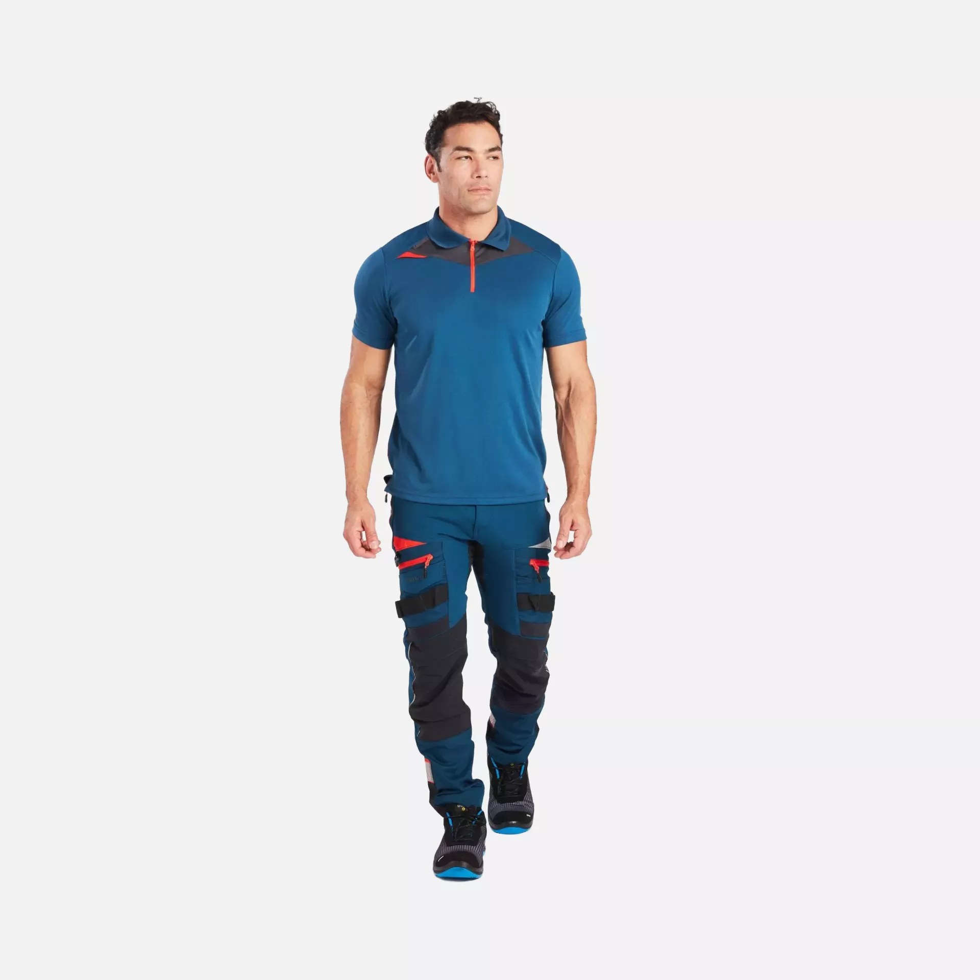 Portwest DX410MBR, DX4 Polo Shirt S/S, Metro Blue, image 5