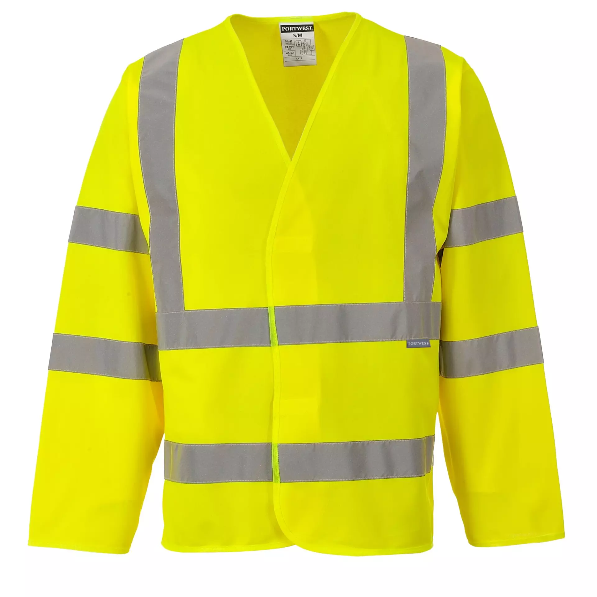 Portwest C473YER, Hi-Vis Band and Brace Jacket L/S, Yellow
