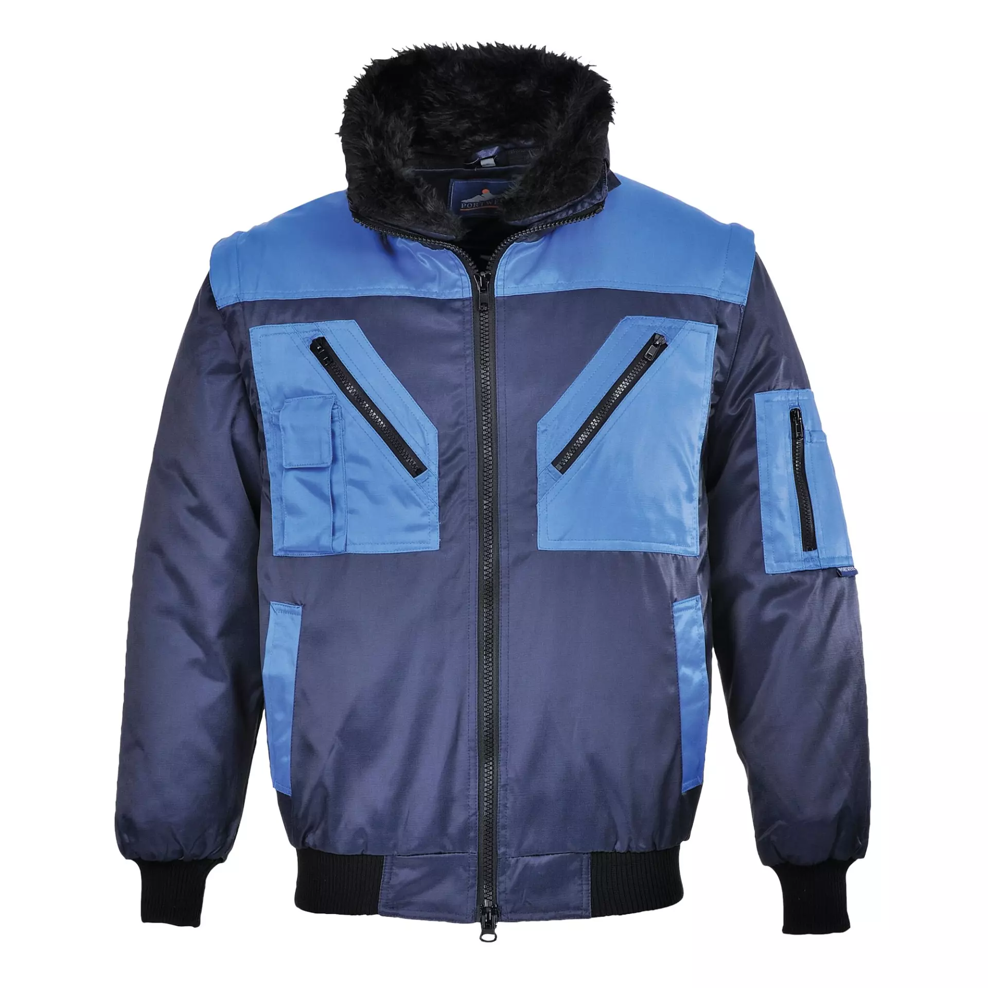 Portwest PJ20NAR, Two Tone Pilot Jacket, Navy