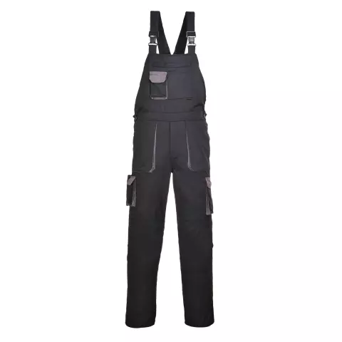 Portwest Texo Contrast Bib and Brace, Black