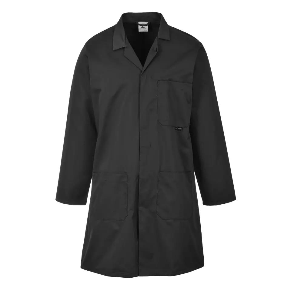 Portwest 2852BKR, Standard Coat, Black, image 1, gallery thumbnail