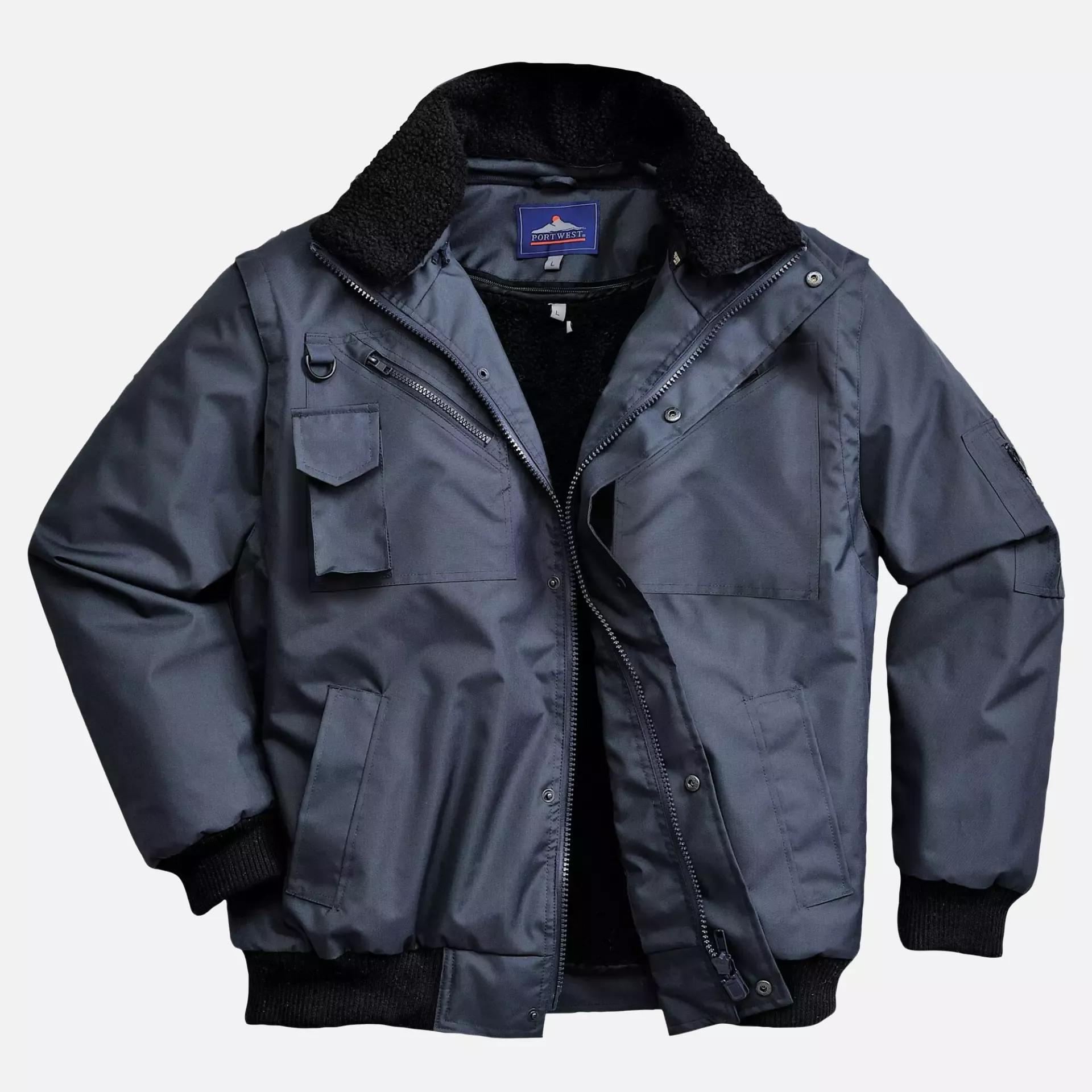 Portwest F465NAR, 3-in-1 Bomber Jacket, Navy, image 8
