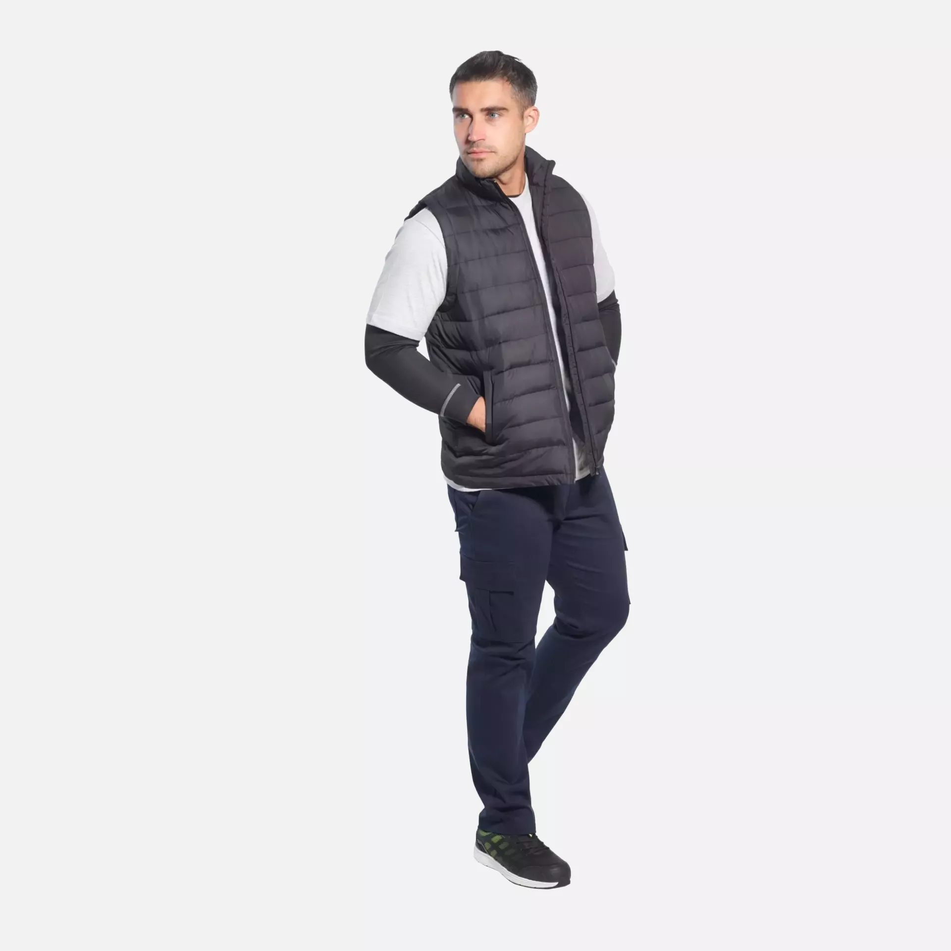 Portwest S231CGR, WX2 Eco Stretch Slim Fit Combat Trousers, Charcoal Grey, image 5