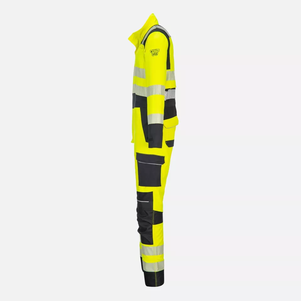 Portwest FR507YBR, PW3 FR Modaflame Hi-Vis Coverall, Yellow/Black, image 2, gallery thumbnail