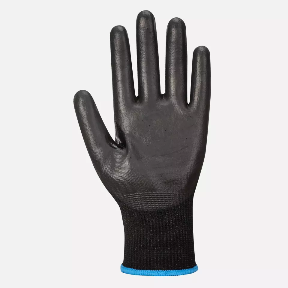 Portwest AP33K8R, LR15 PU Touchscreen Glove, Black, image 2, gallery thumbnail