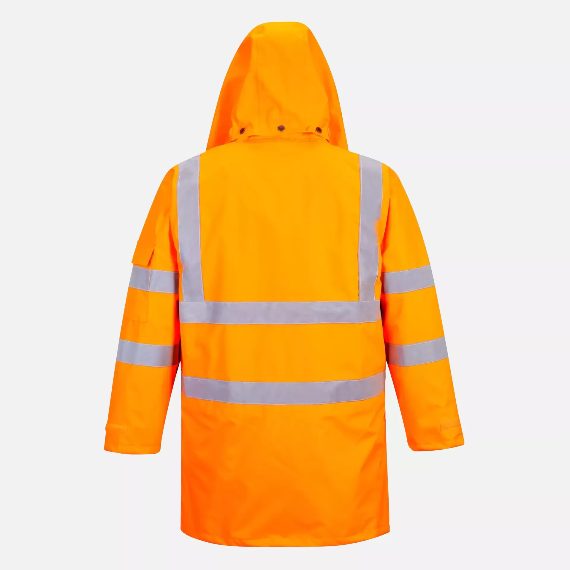 Portwest RT27ORR, Hi-Vis Breathable 7-in-1 Traffic Jacket, Orange, image 3