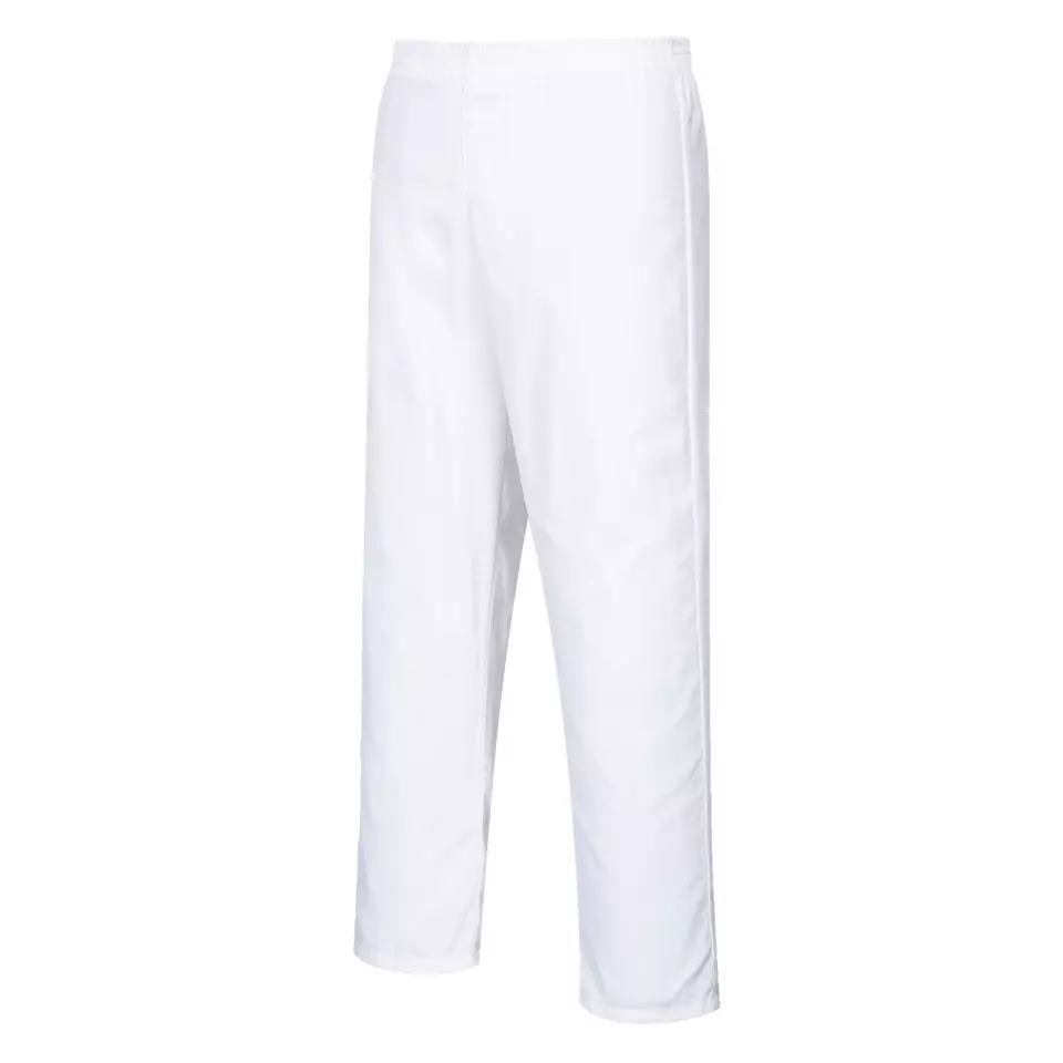 Portwest 2208WHR, Bakers Trousers, White, image 3, gallery thumbnail