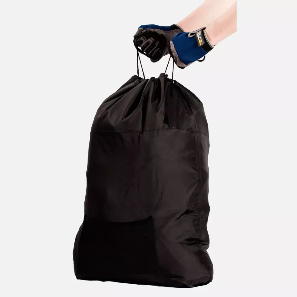 Portwest FP99BKR, Nylon Drawstring Bag, Black, image 2, gallery thumbnail