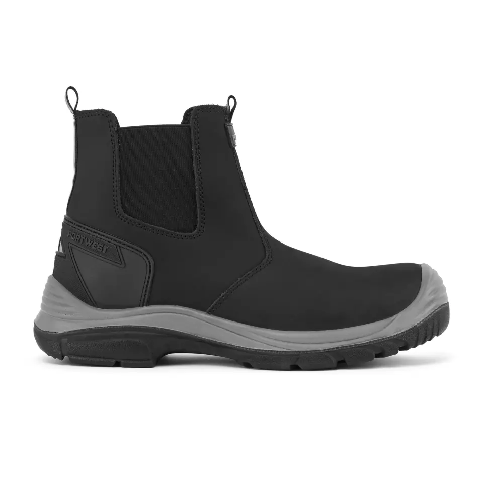 Portwest FV02BGY, Steel Action Nubuck Dealer Boot S7 SC FO SR, Black/Grey, image 1, gallery thumbnail