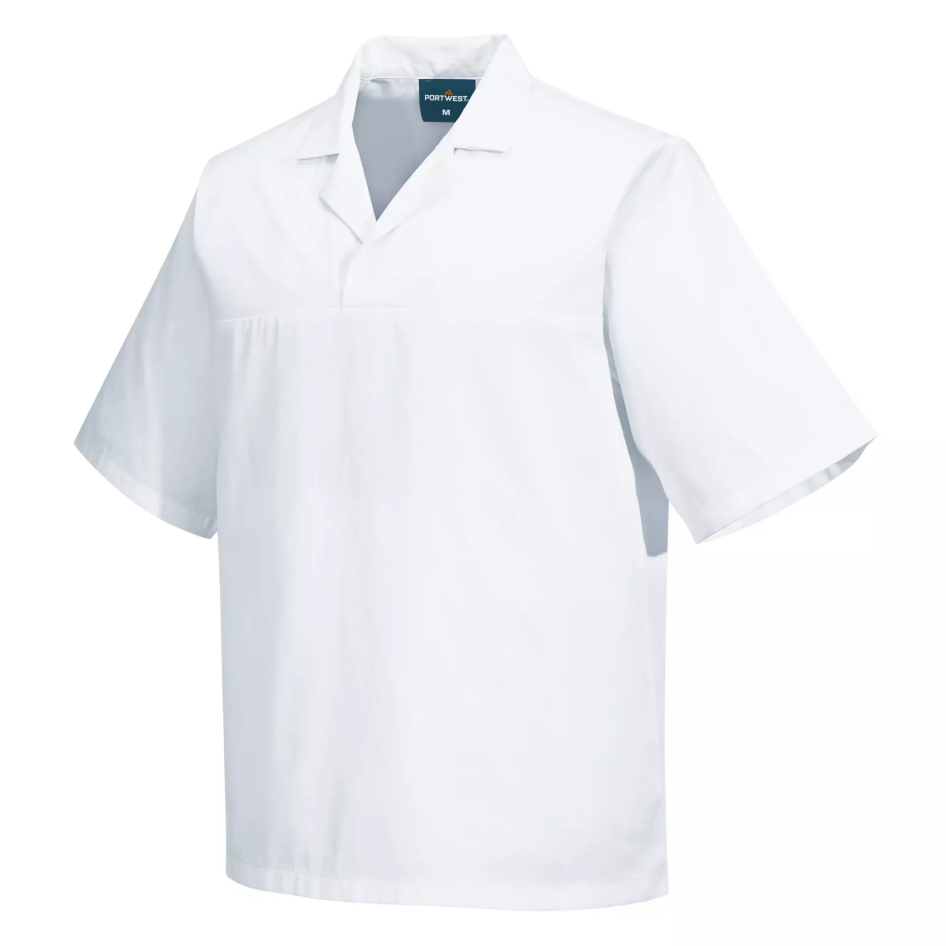 Portwest 2209WHR, Baker's No Pocket Shirt S/S, White, image 3
