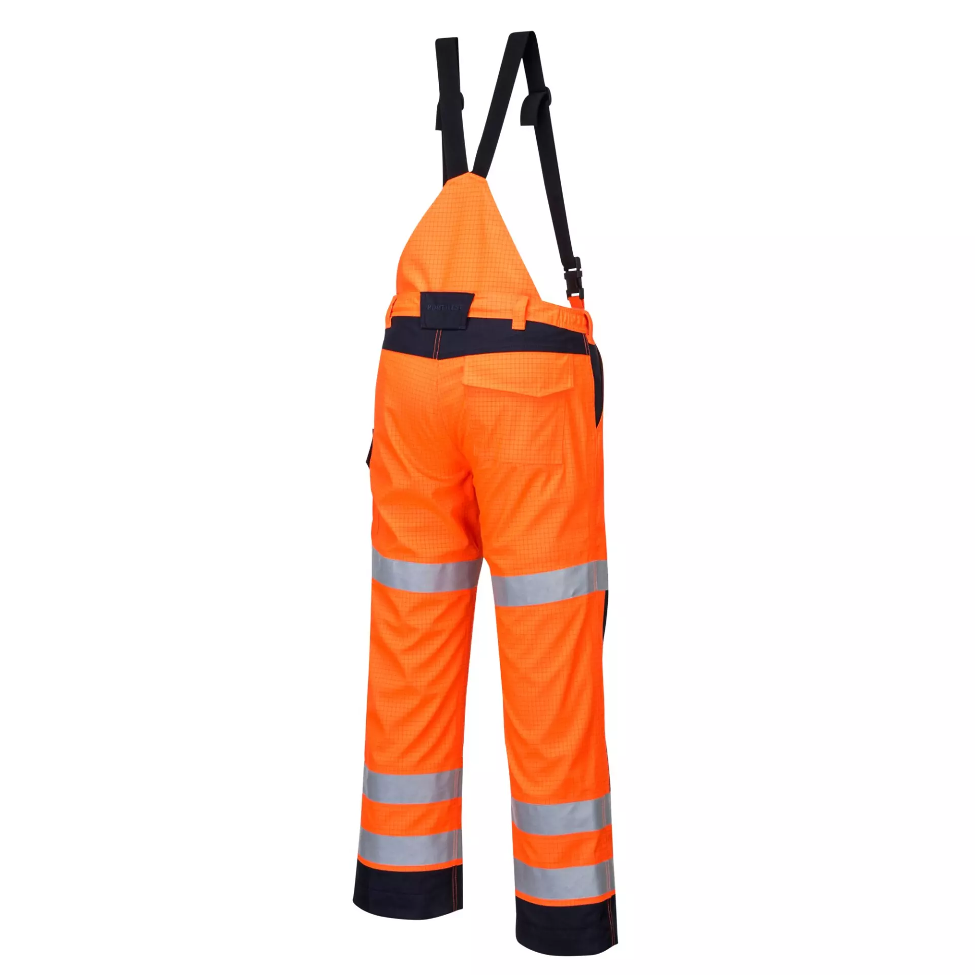 Portwest MV71ONR, Modaflame Rain Multi Norm Arc Trousers, Orange/Navy, image 3