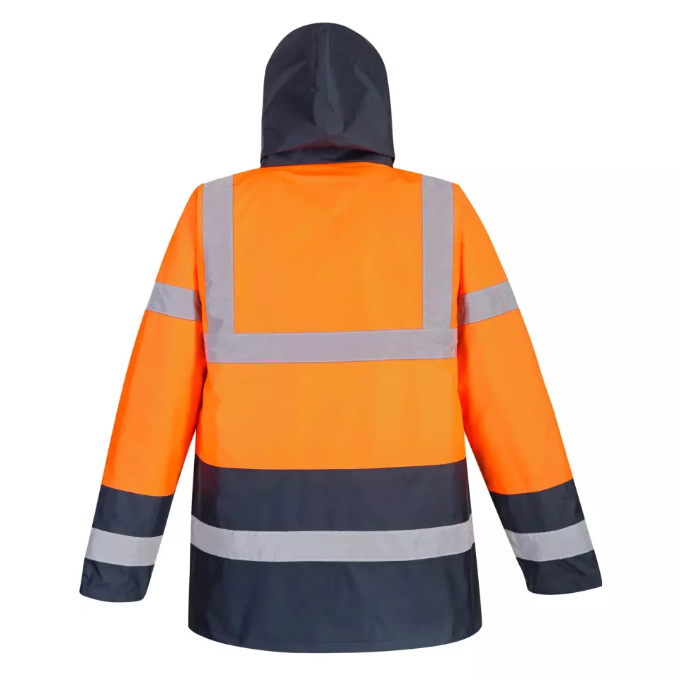 Portwest S467ORR, Hi-Vis Contrast Winter Traffic Jacket, Orange, image 2, gallery thumbnail