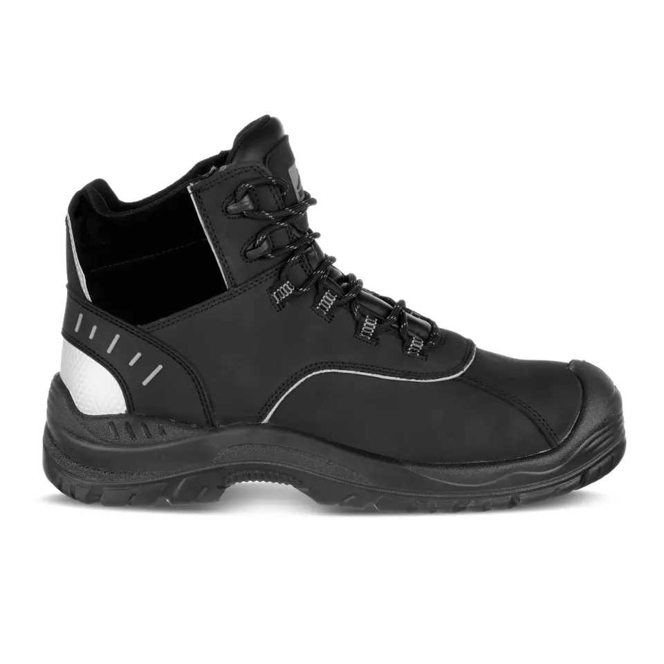 Portwest FC58BKR, Composite Action Leather Ankle Boot S3L FO SR, Black, image 1, gallery thumbnail