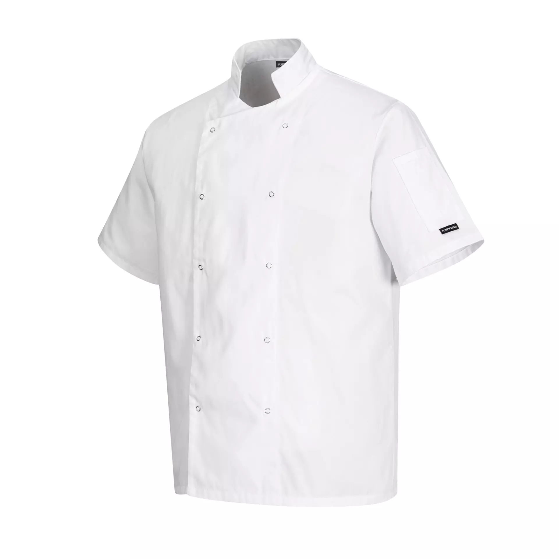 Portwest C733WHR, Chef's Cumbria Jacket S/S, White, image 6