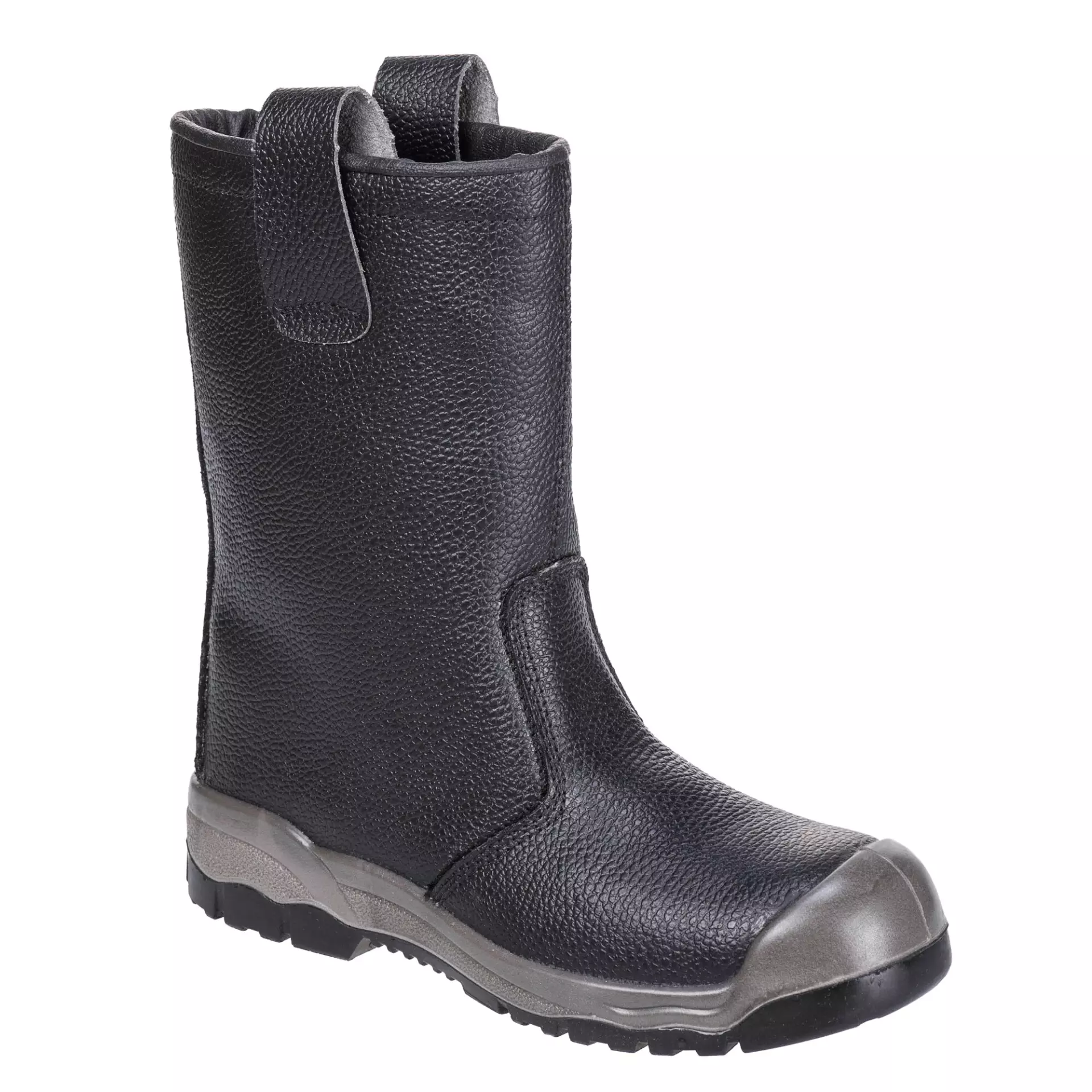 Portwest FW13BKR, Steelite Rigger Boot with scuff cap S1P CI, Black, image 1